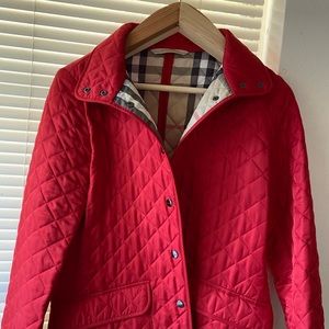 Burberry Brit Quilted red jacket
